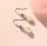 Drop gemstone earrings