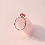 Organic Coral Ring in Sterling Silver
