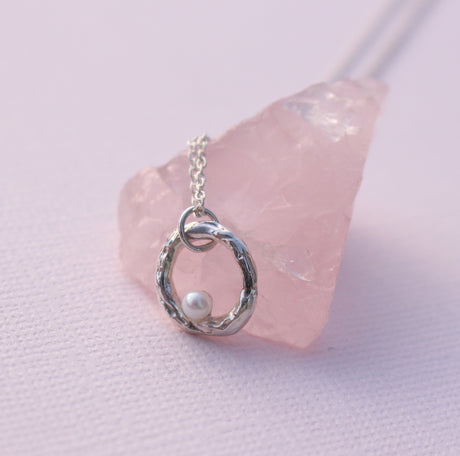 Birthstone Circle branch necklace