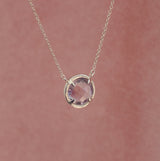 Amethyst Aster Coin Necklace