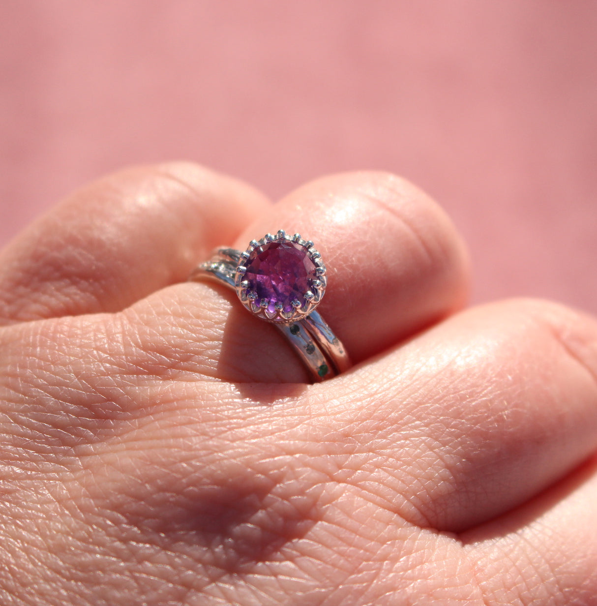 Amethyst Ring - Crown jewel