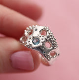 Seafoam Aquamarine & Diamond Ring - Kathryn Rebecca