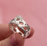 Seafoam Aquamarine & Diamond Ring - Kathryn Rebecca