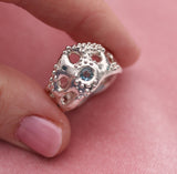 Seafoam Aquamarine & Diamond Ring - Kathryn Rebecca