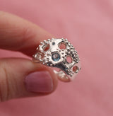 Seafoam Aquamarine & Diamond Ring - Kathryn Rebecca