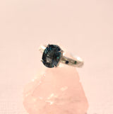 Blue Topaz Blooming Branch Ring