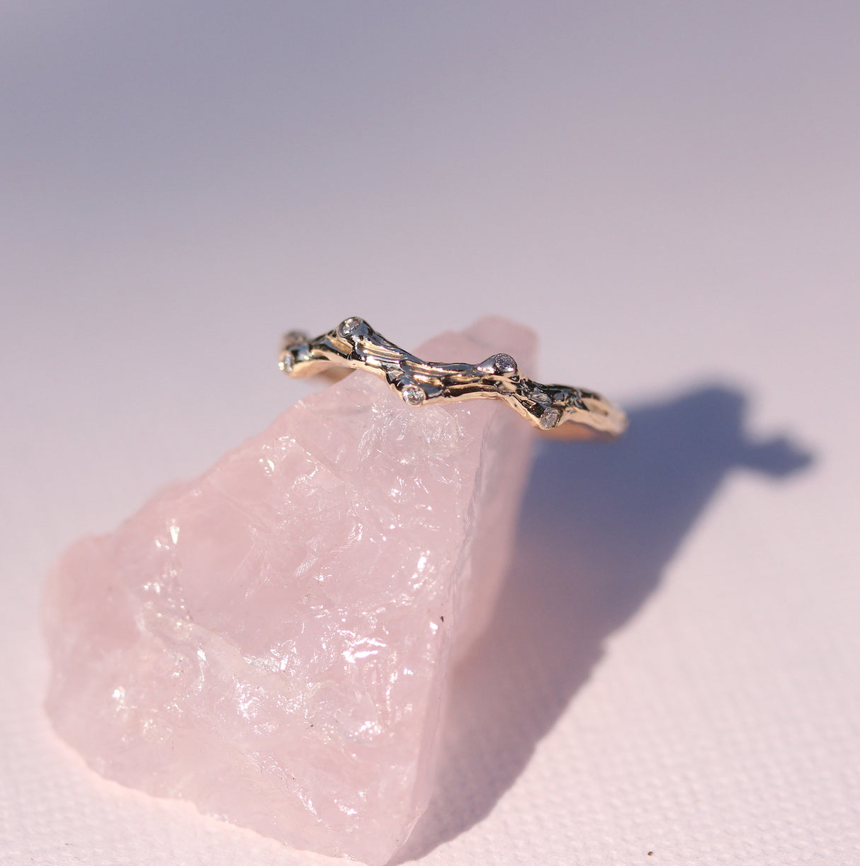 Branch and knot with diamonds band - Kathryn Rebecca