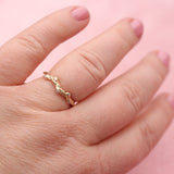 Branch and knot with diamonds band - Kathryn Rebecca