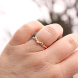 Branch and knot with diamonds band - Kathryn Rebecca