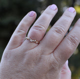 Branch and knot with diamonds band - Kathryn Rebecca