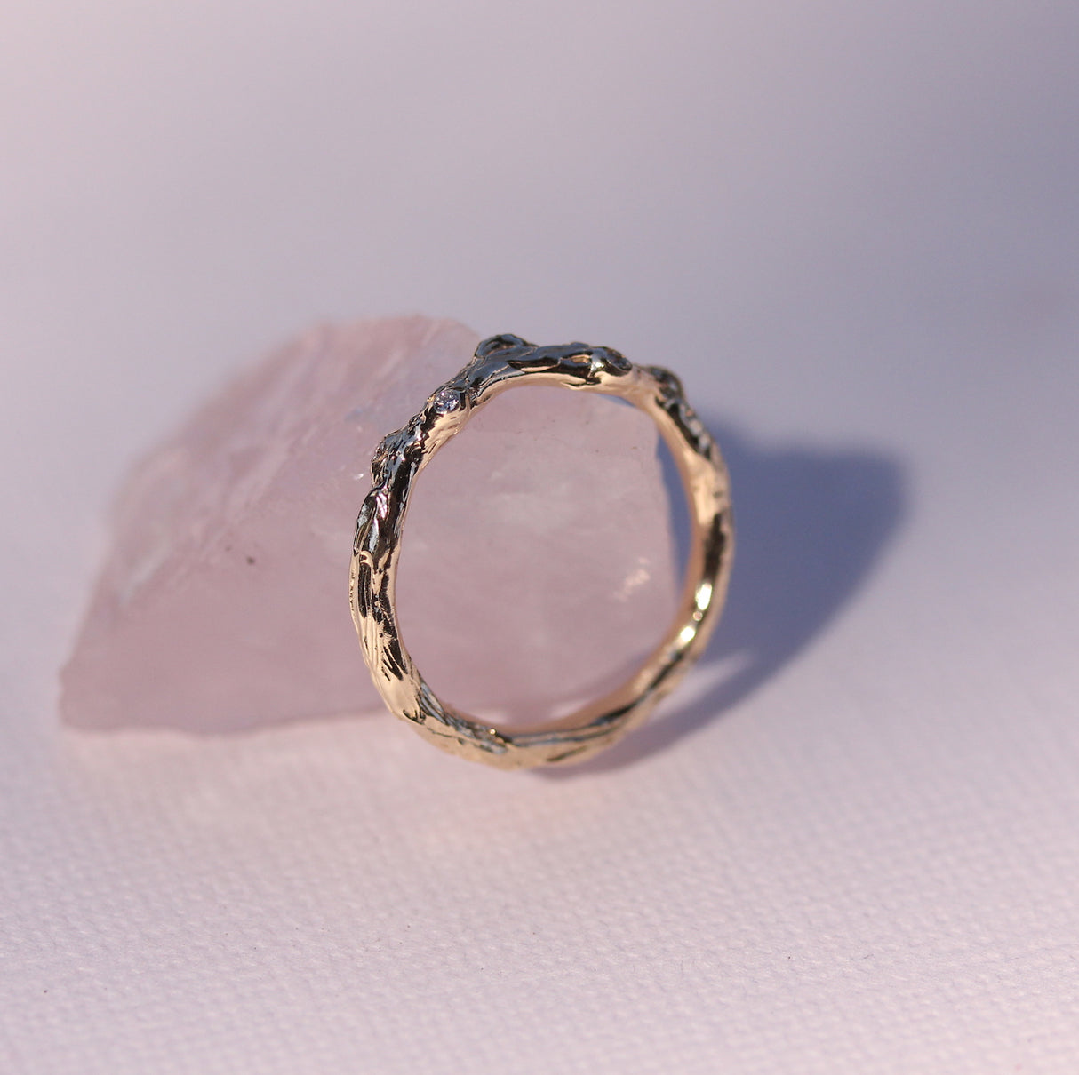 Branch and knot with diamonds band - Kathryn Rebecca