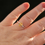 Blooming Branch Oval Gemstone Ring with Amethyst, Citrine, Topaz and Prasiolite