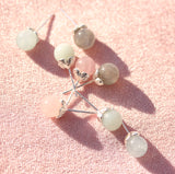 Four-Leaf Clover Gemstone Earrings