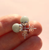 Four-Leaf Clover Gemstone Earrings