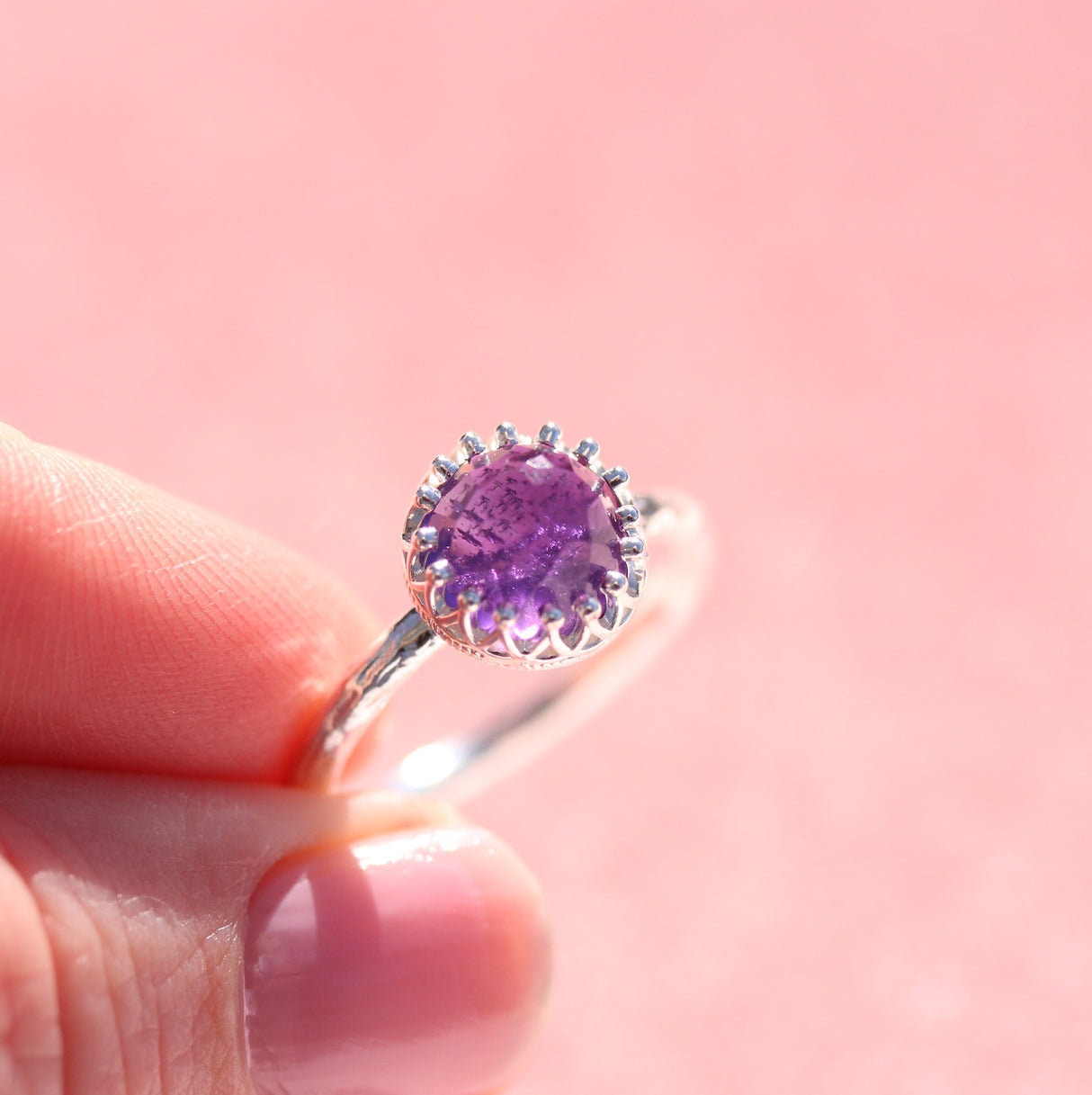 Amethyst Ring - Crown jewel