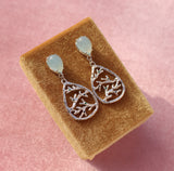 Pear shaped drop earrings