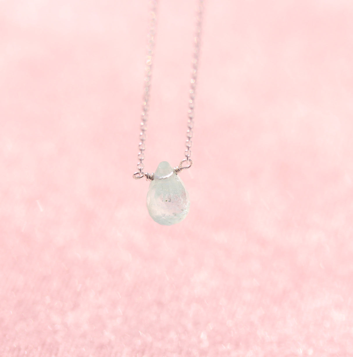 Green Amethyst Briolette Necklace