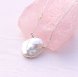 Sterling Silver Necklace with Keisha Pearl & Opal