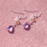 Opal and Amethyst Drop Earrings