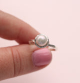 Freshwater Pearl Nest Ring in Sterling Silver
