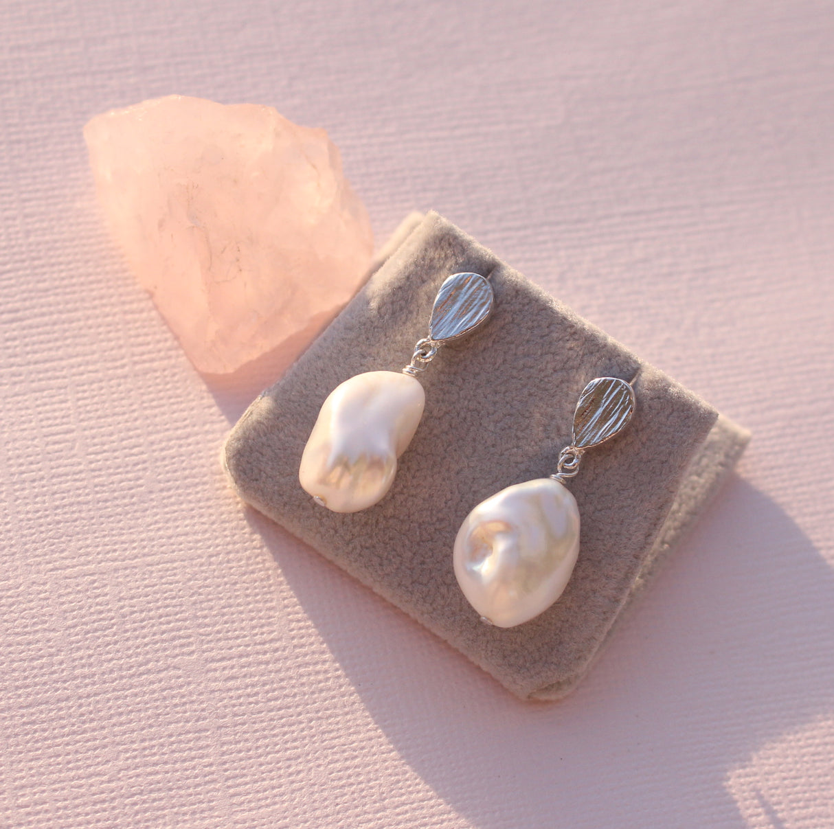 Teardrop Gemstone Drop Earrings in Sterling Silver