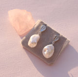 Teardrop Gemstone Drop Earrings in Sterling Silver