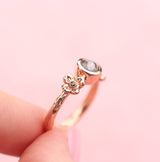Floral Rose cut Diamond ring - Kathryn Rebecca