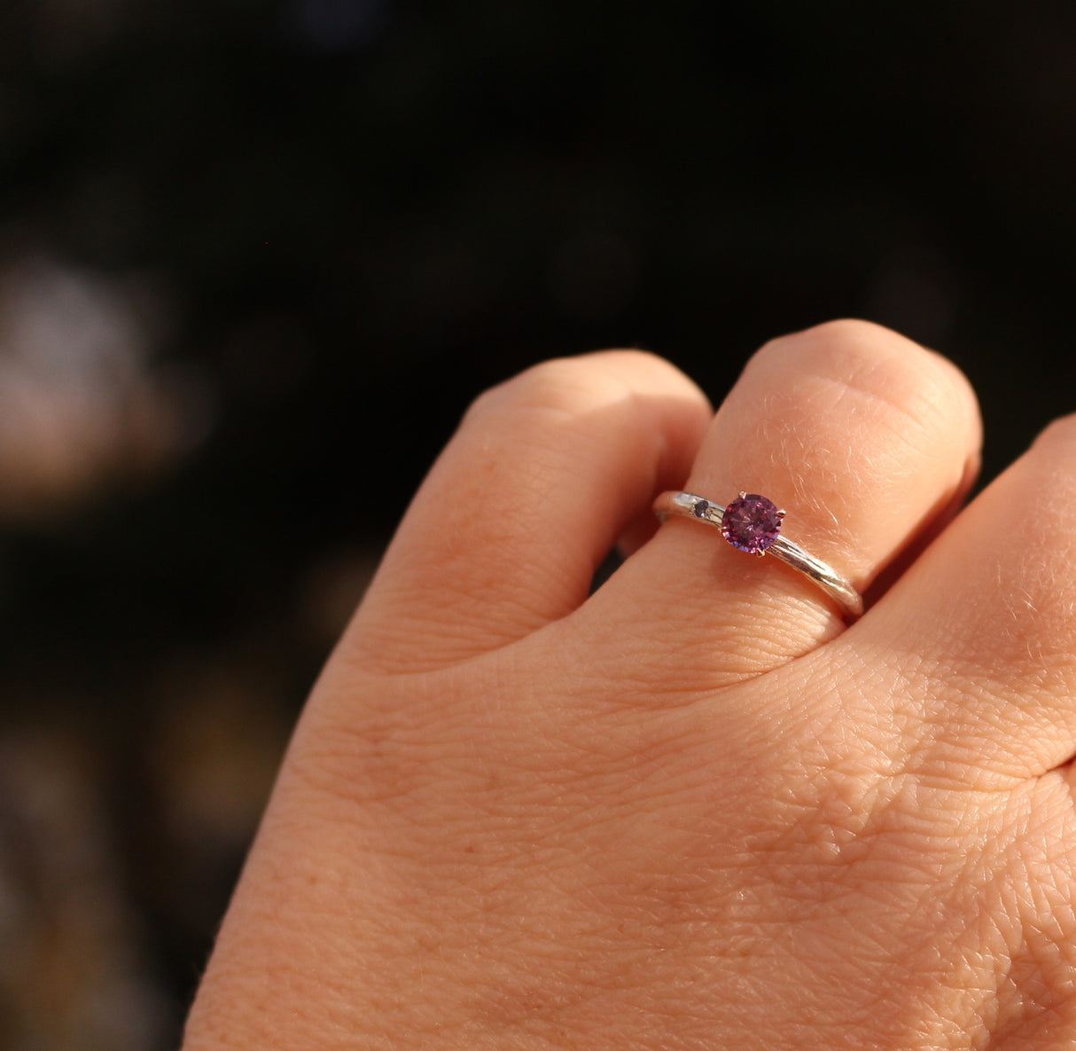 Berry Sapphire Branch Ring