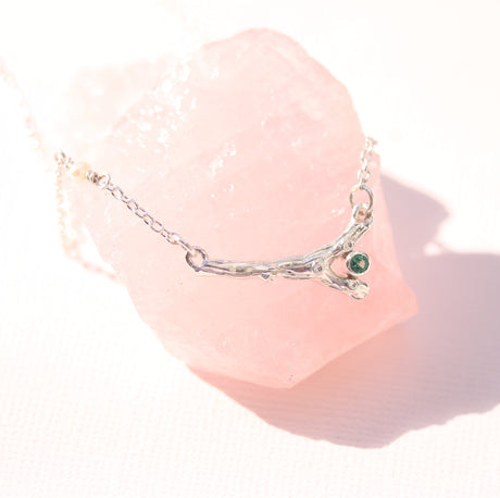 Sharon - Branch necklace with gemstone