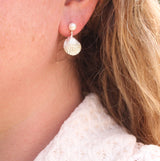 Shell and Pearl Earrings