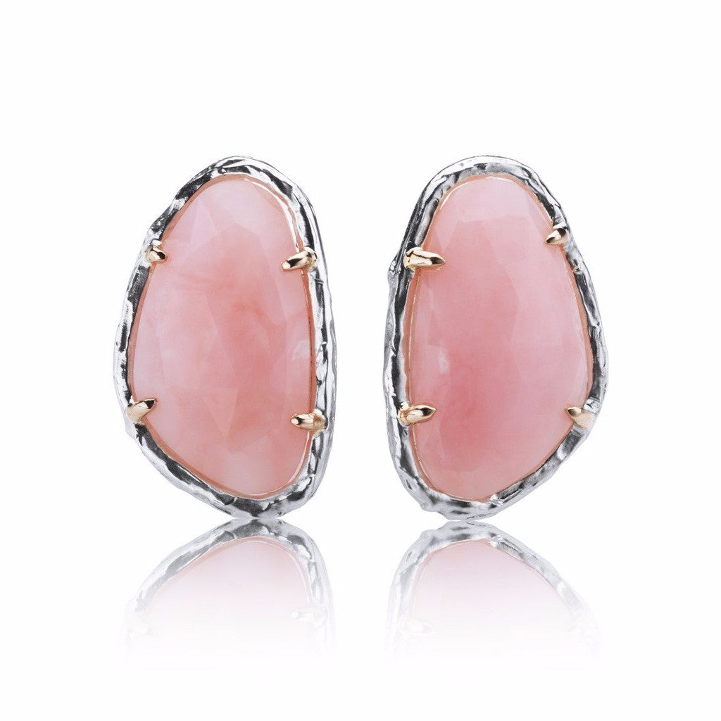 Pink opal studs - Kathryn Rebecca