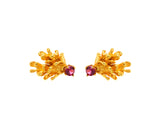 Destined pinecone - studs with jewel - Kathryn Rebecca