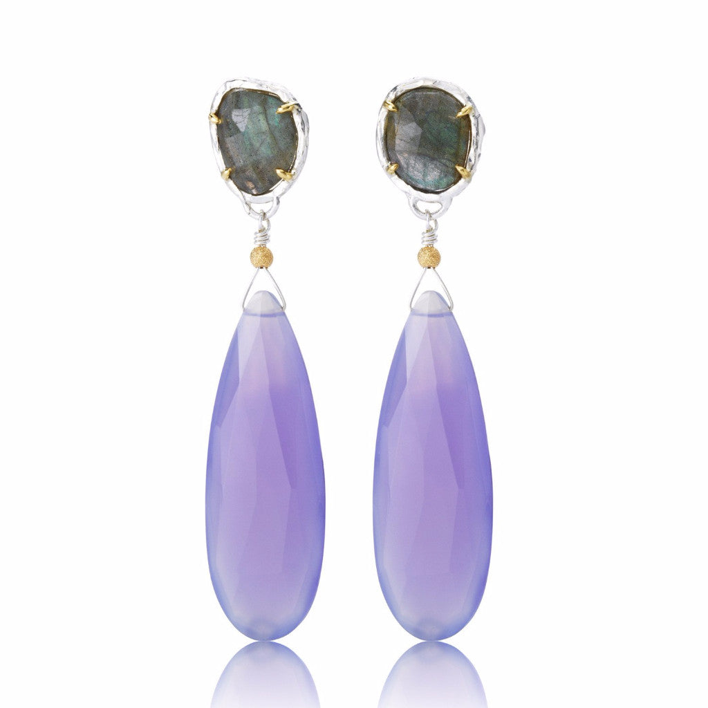 Labradorite drop earring - Kathryn Rebecca