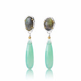Labradorite and Chalcedony drops - Kathryn Rebecca