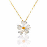 Golden Glow - buttercup necklace with gemstone - Kathryn Rebecca