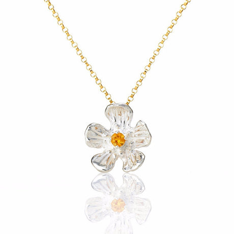 Golden Glow - buttercup necklace with gemstone - Kathryn Rebecca