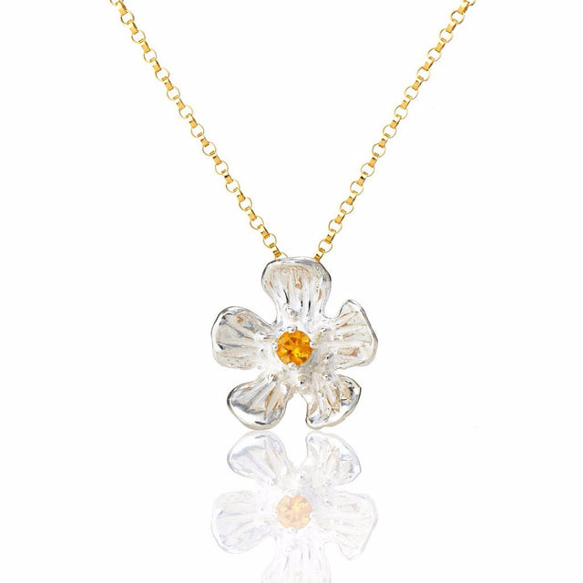 Golden Glow - buttercup necklace with gemstone - Kathryn Rebecca