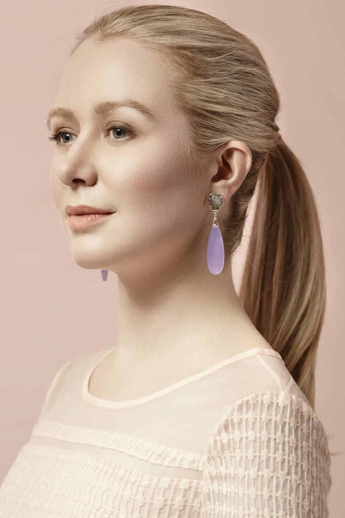 Labradorite drop earring - Kathryn Rebecca