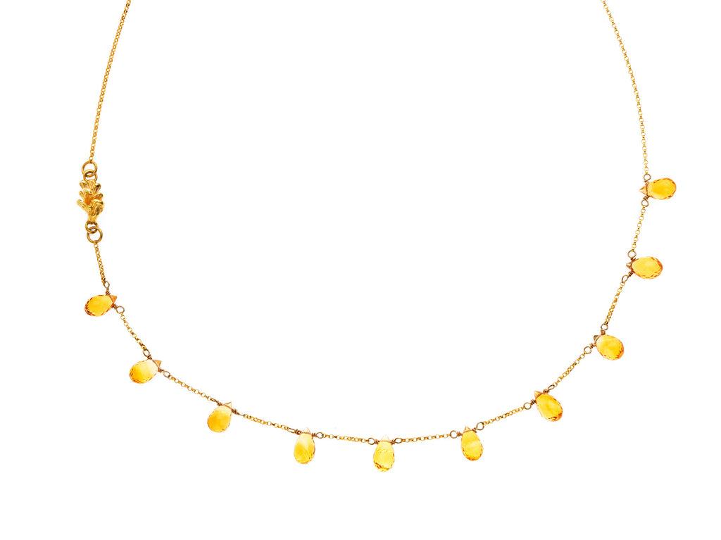 Destined Pinecone - Citrine necklace - Kathryn Rebecca