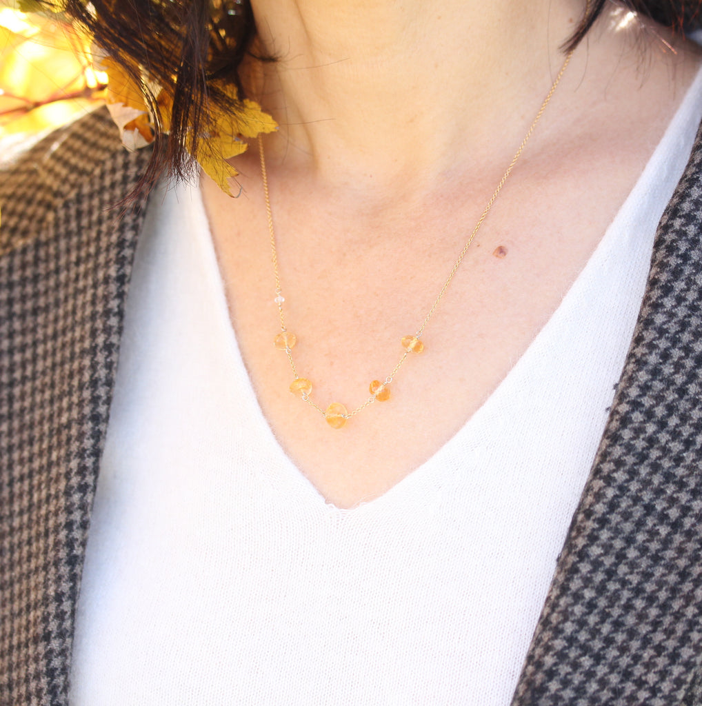 Citrine necklace