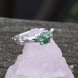 Green sapphire ring