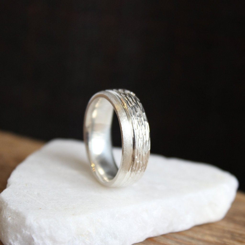 Men's Branch band with satin finish - Kathryn Rebecca