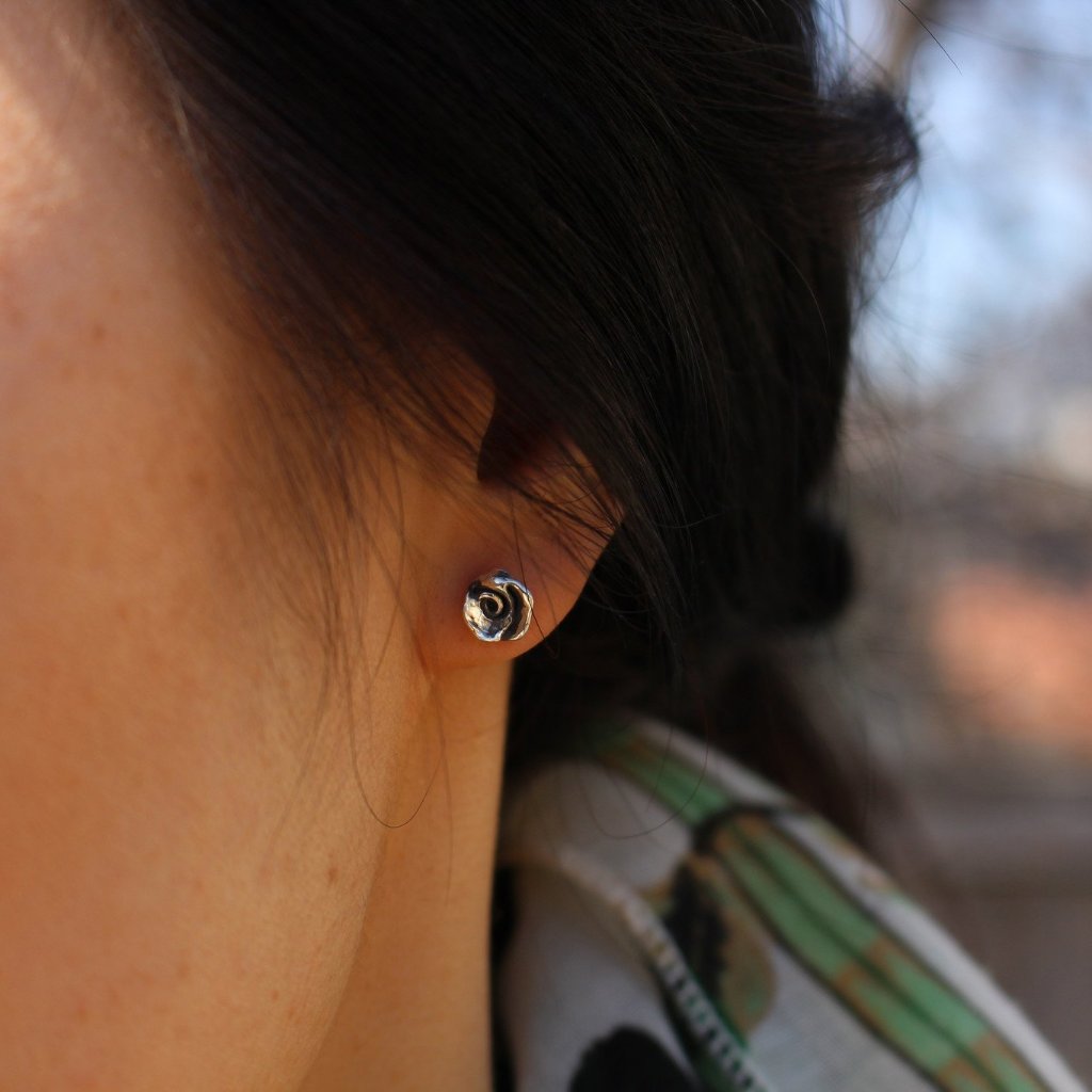 Mini rose studs - Kathryn Rebecca