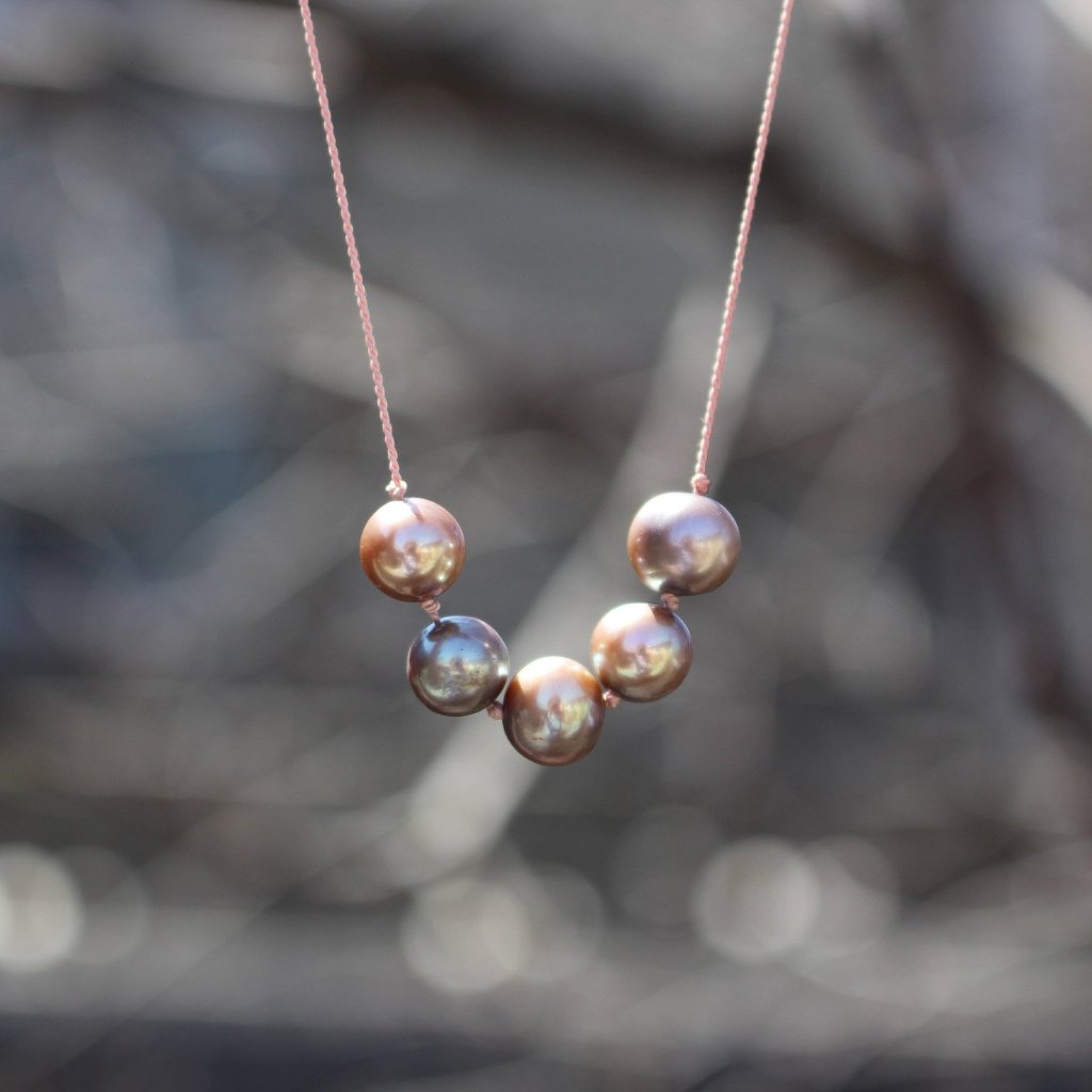 Floating Freshwater Pearl Necklace - Kathryn Rebecca