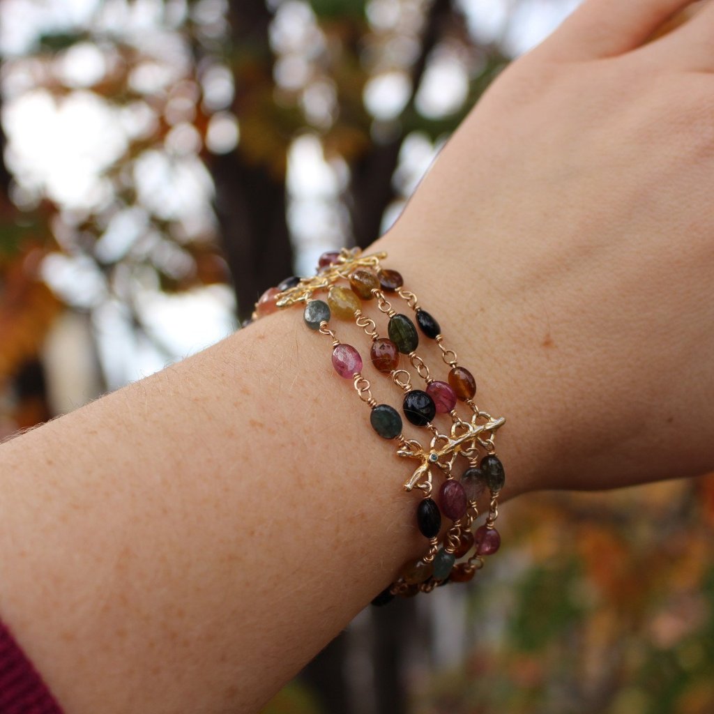 Tourmaline multi strand bracelet - Kathryn Rebecca