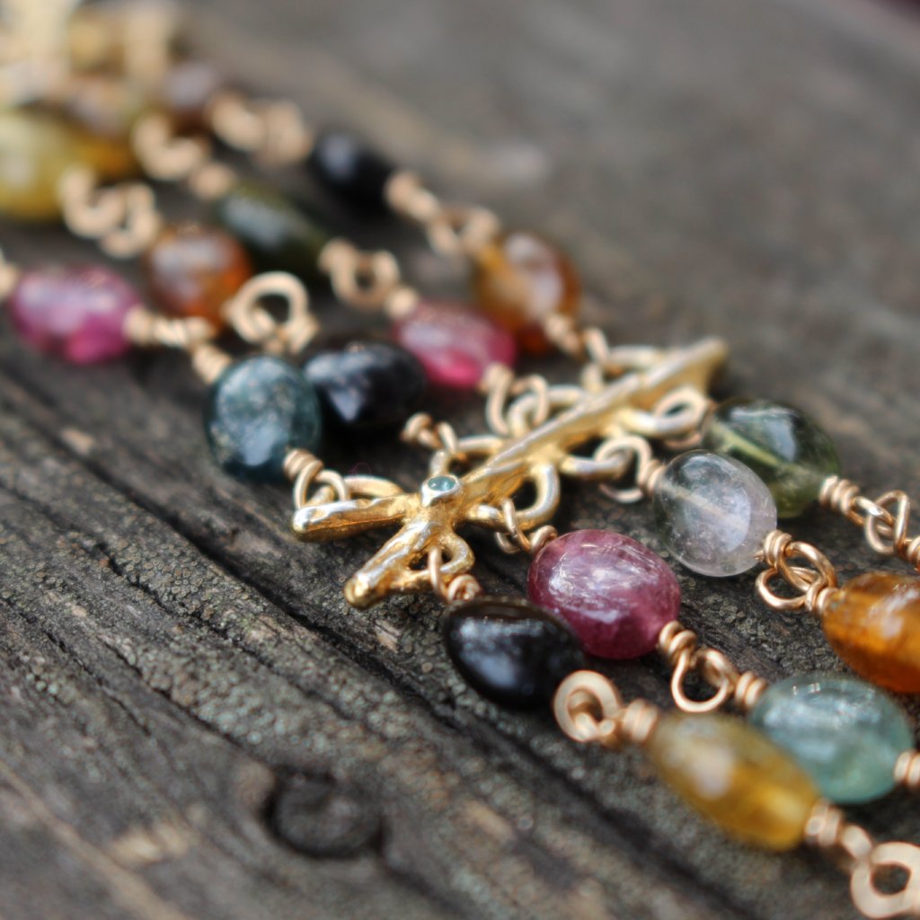 Tourmaline multi strand bracelet - Kathryn Rebecca