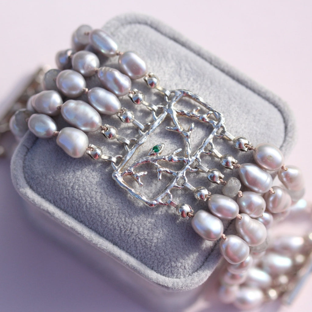 Multi Strand Pearl Bracelet