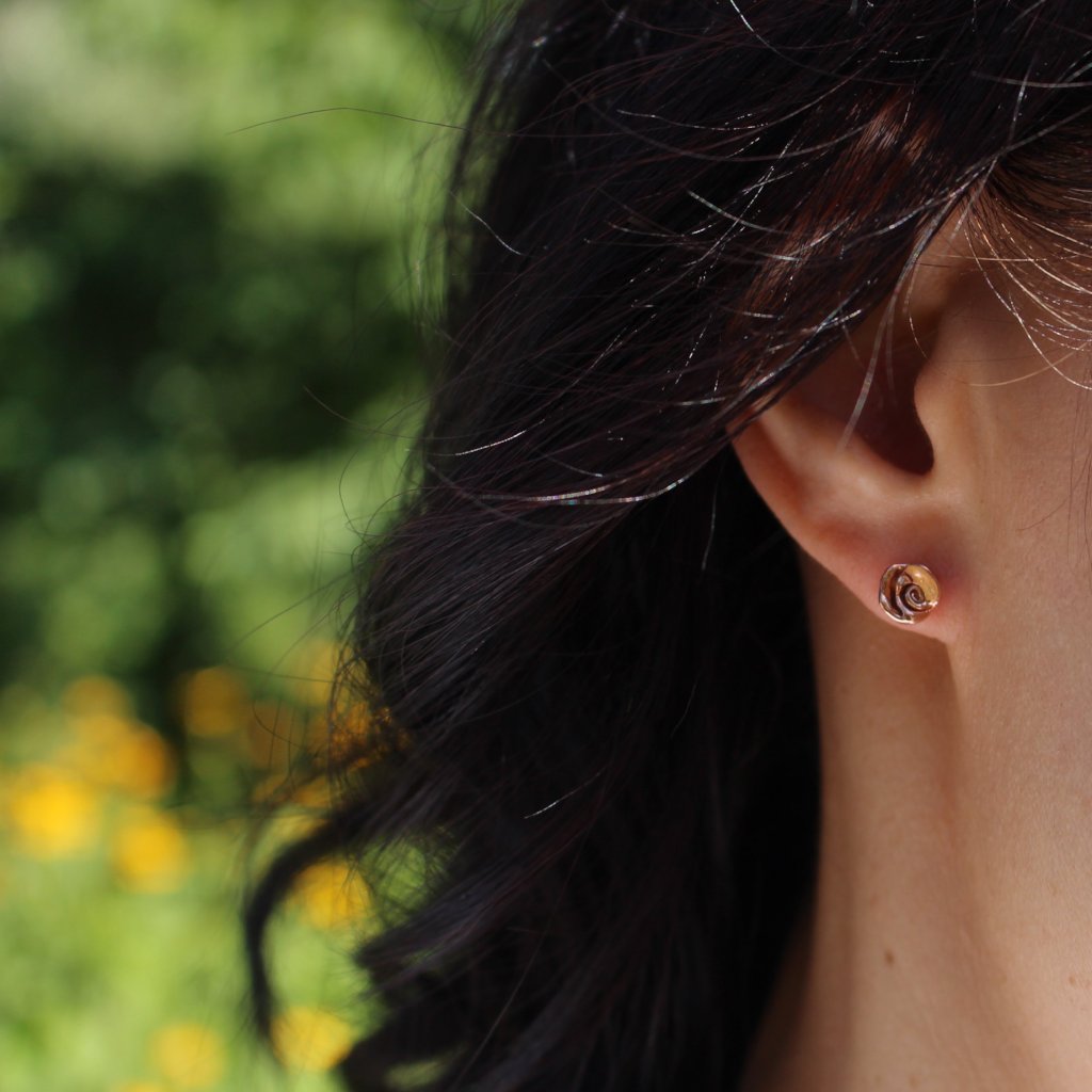 Rose stud earrings - Kathryn Rebecca