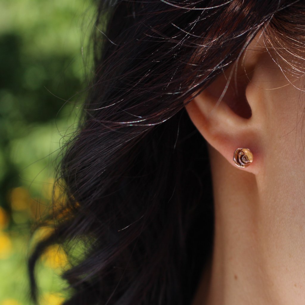 Mini rose studs - Kathryn Rebecca