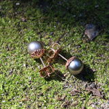 Tahitian pearl studs - Kathryn Rebecca